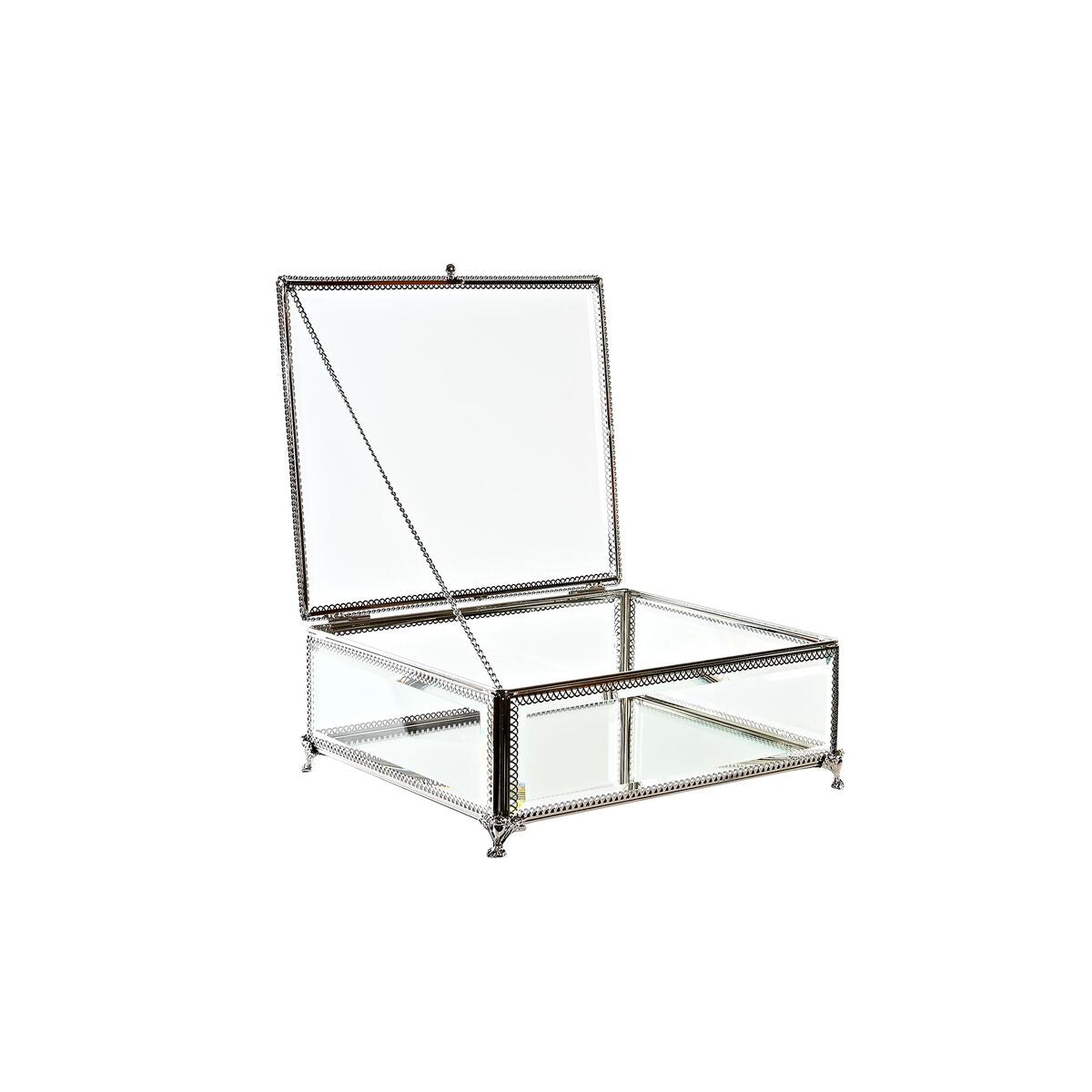 Guarda-Joias DKD Home Decor Cristal Metal (25 x 21 x 10 cm) - EcoNest