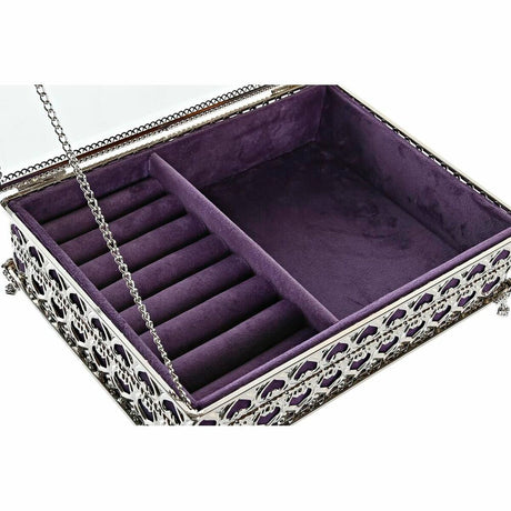 Guarda-Joias DKD Home Decor Cristal Metal (24 x 18 x 7 cm) - EcoNest