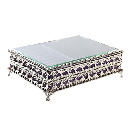 Guarda-Joias DKD Home Decor Cristal Metal (24 x 18 x 7 cm) - EcoNest