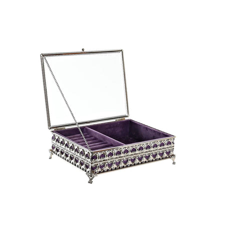 Guarda-Joias DKD Home Decor Cristal Metal (24 x 18 x 7 cm) - EcoNest