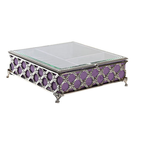 Guarda-Joias DKD Home Decor Cristal Metal (22 x 22 x 7 cm) - EcoNest