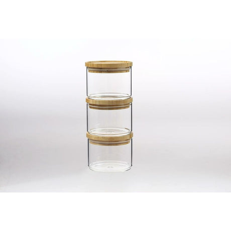 Conjunto de 3 Potes DKD Home Decor 10 x 10 x 7,5 cm - EcoNest