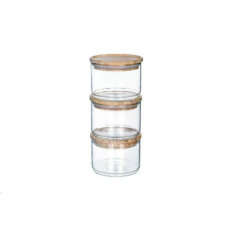 Conjunto de 3 Potes DKD Home Decor 10 x 10 x 7,5 cm - EcoNest