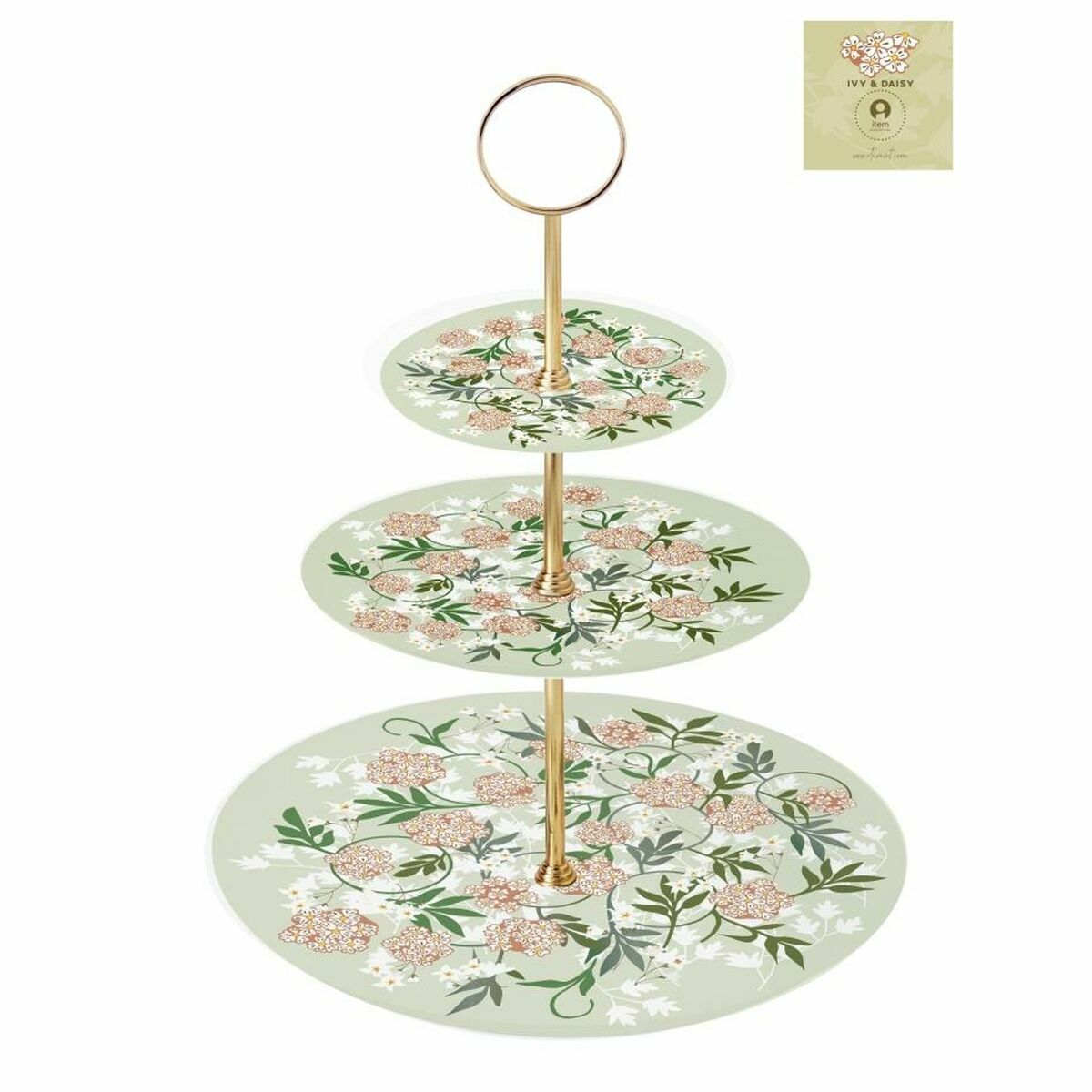 Fruteira DKD Home Decor Verde Bege Metal Porcelana 27 x 27 x 34 cm - EcoNest