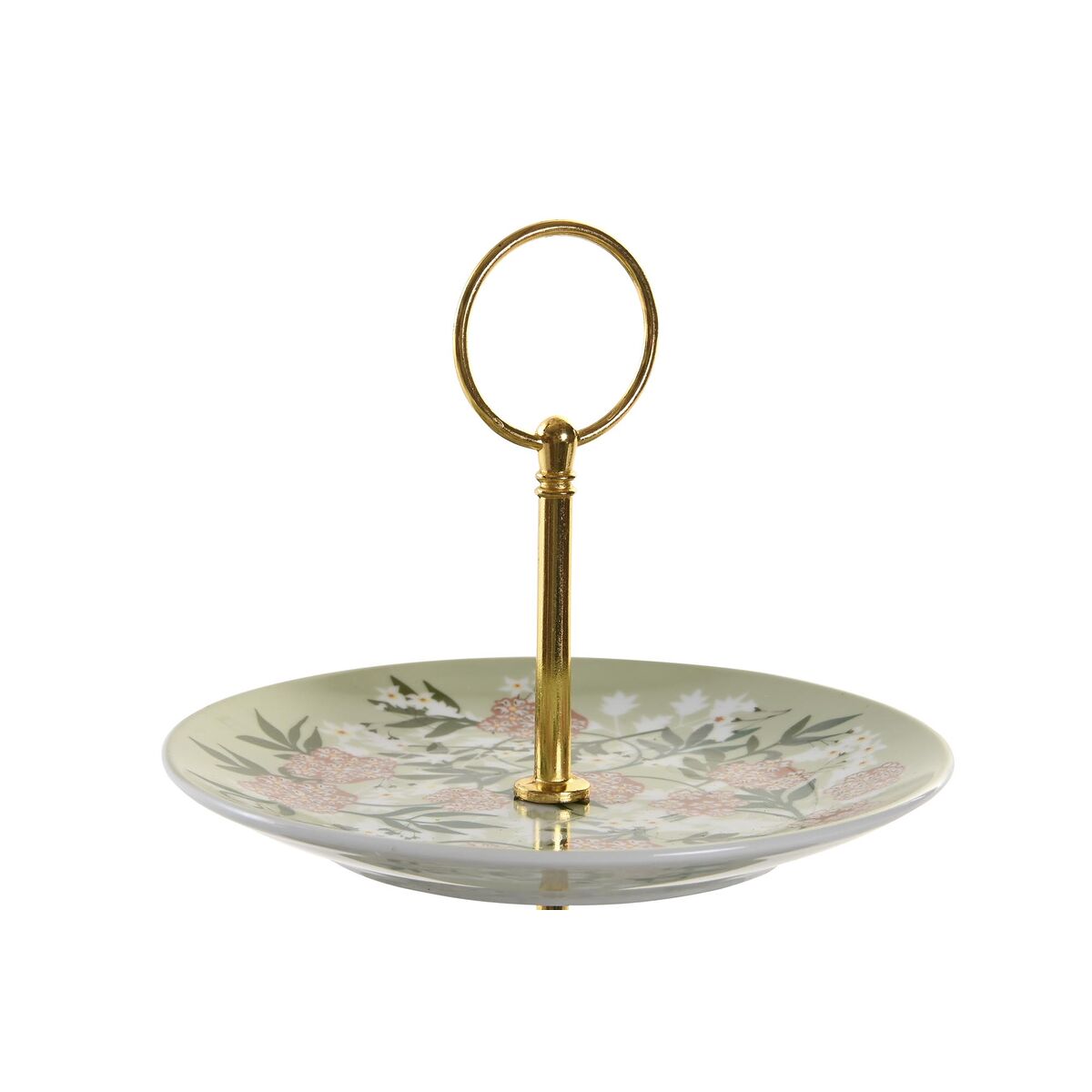 Fruteira DKD Home Decor Verde Bege Metal Porcelana 27 x 27 x 34 cm - EcoNest