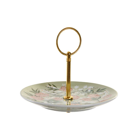 Fruteira DKD Home Decor Verde Bege Metal Porcelana 27 x 27 x 34 cm - EcoNest