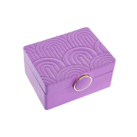 Guarda-Joias DKD Home Decor 23 x 17 x 10 cm Lilás Poliuretano Madeira MDF - EcoNest