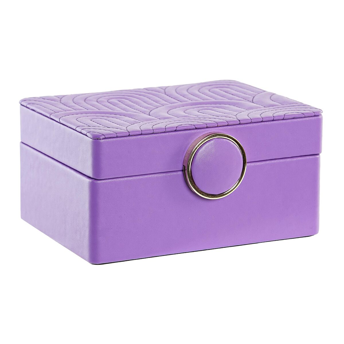 Guarda-Joias DKD Home Decor 23 x 17 x 10 cm Lilás Poliuretano Madeira MDF - EcoNest