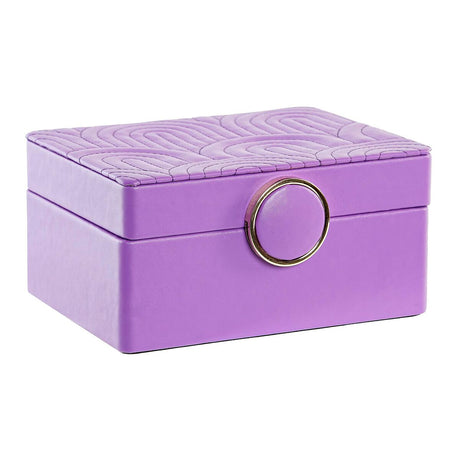 Guarda-Joias DKD Home Decor 23 x 17 x 10 cm Lilás Poliuretano Madeira MDF - EcoNest