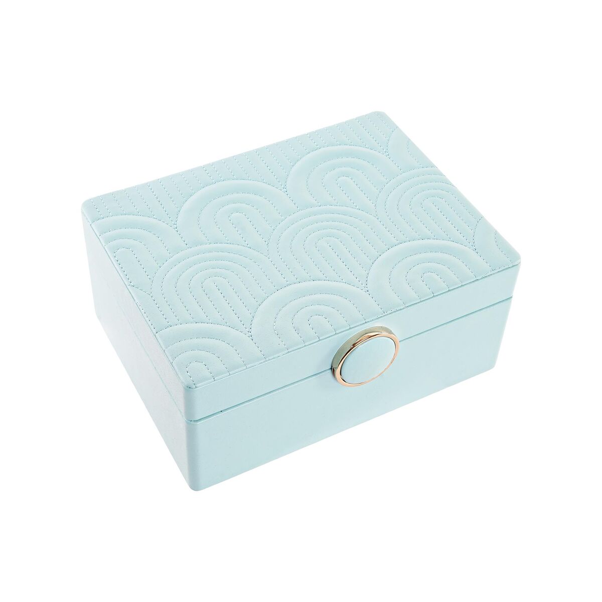Guarda-Joias DKD Home Decor 17 x 13 x 8,5 cm Verde Poliuretano Madeira MDF - EcoNest