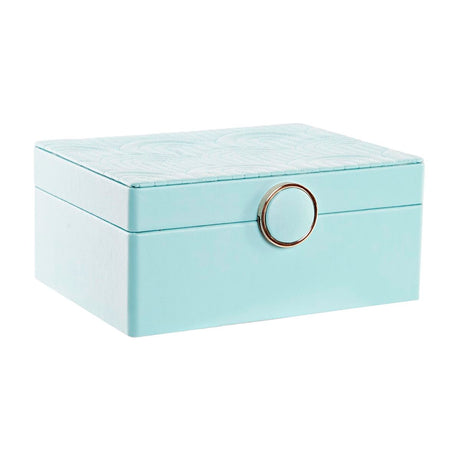 Guarda-Joias DKD Home Decor 17 x 13 x 8,5 cm Verde Poliuretano Madeira MDF - EcoNest