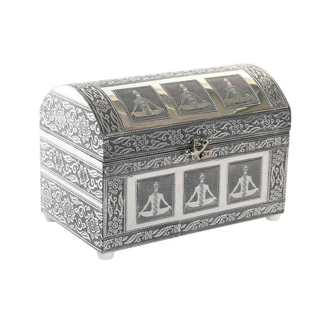 Guarda-Joias DKD Home Decor Verde Prateado Madeira Alumínio 25 x 15 x 18 cm - EcoNest