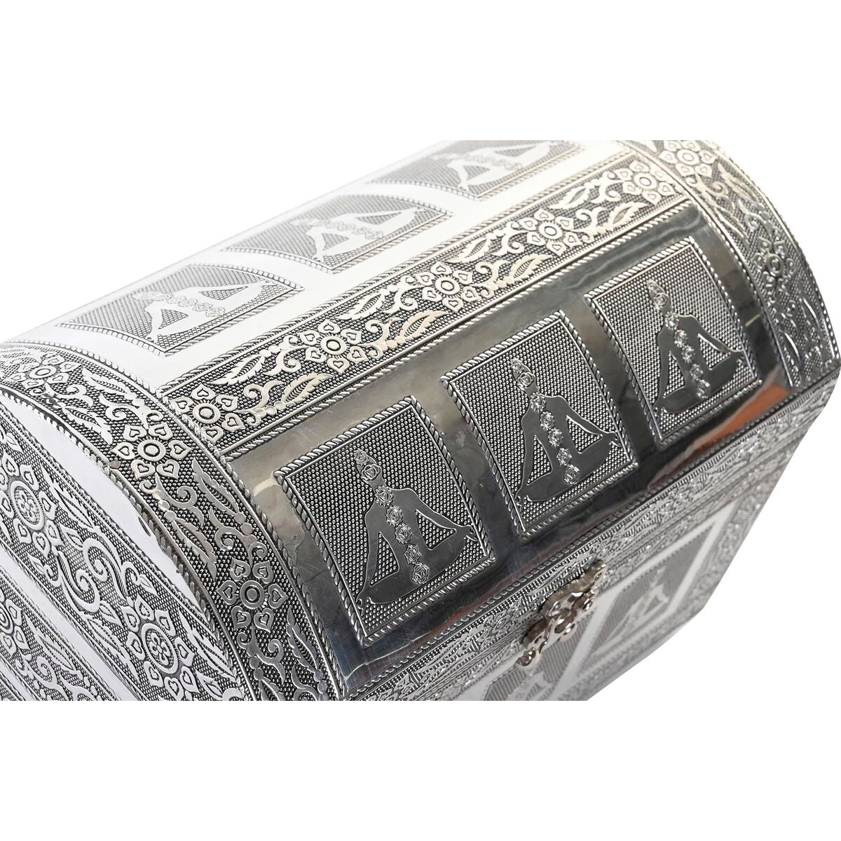 Guarda-Joias DKD Home Decor Verde Prateado Madeira Alumínio 25 x 15 x 18 cm - EcoNest