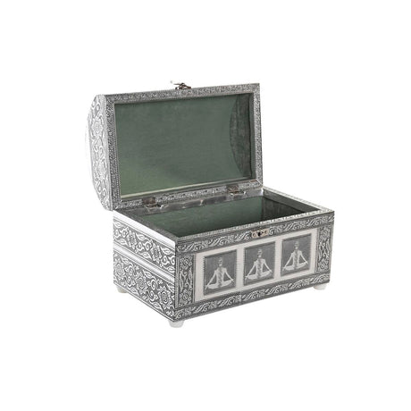 Guarda-Joias DKD Home Decor Verde Prateado Madeira Alumínio 25 x 15 x 18 cm - EcoNest