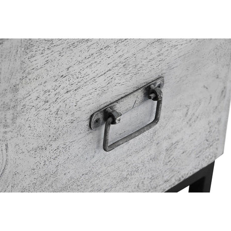 Baú DKD Home Decor Cerâmica Cinzento Branco Madeira de mangueira (116 x 40 x 50 cm) - EcoNest