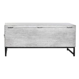 Baú DKD Home Decor Cerâmica Cinzento Branco Madeira de mangueira (116 x 40 x 50 cm) - EcoNest