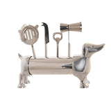 Conjunto de Cocktail DKD Home Decor 37 x 9 x 18 cm Prateado Aço inoxidável - EcoNest