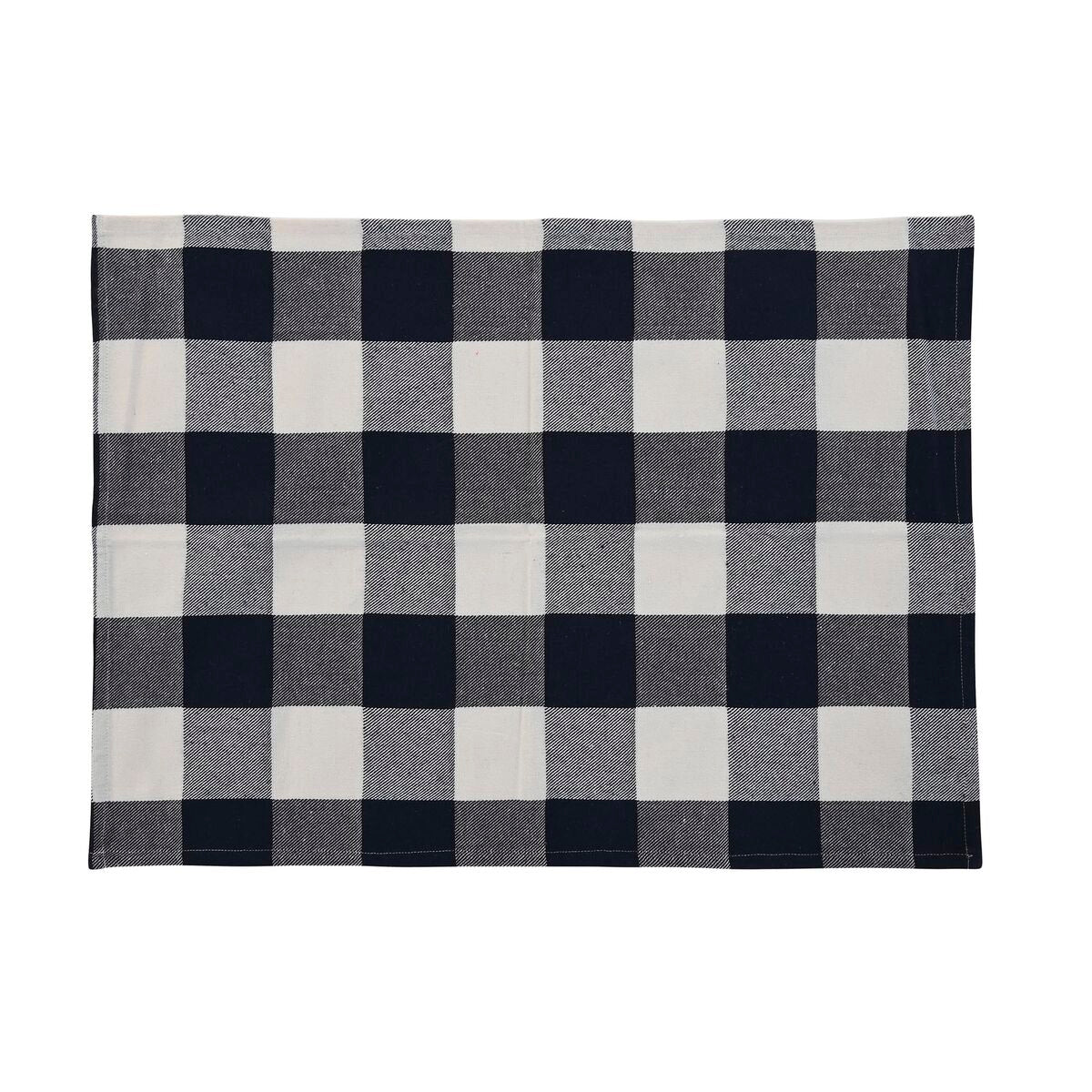 Avental com Bolso DKD Home Decor 70 x 1 x 85 cm Azul Algodão Branco - EcoNest