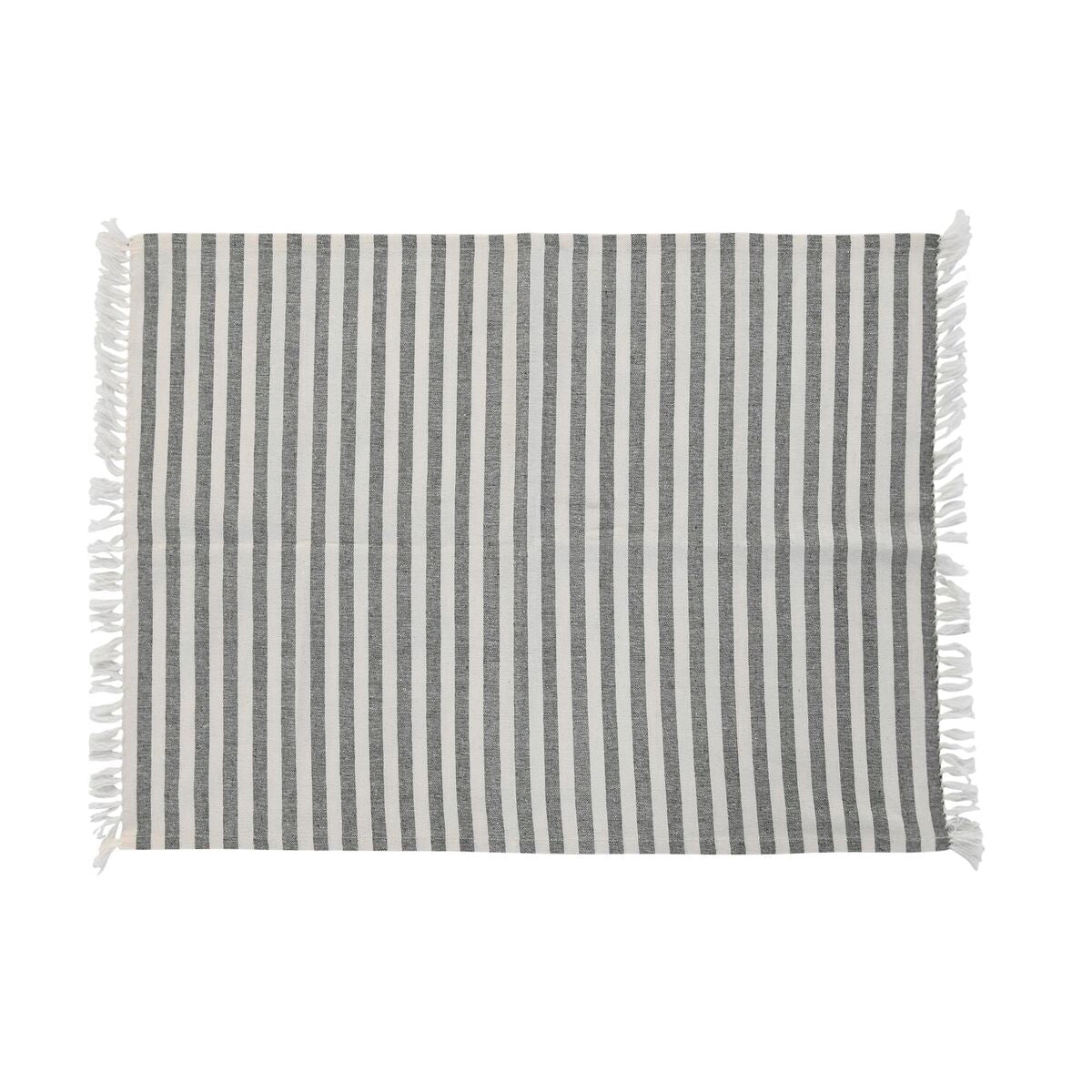 Avental com Bolso DKD Home Decor 70 x 1 x 85 cm Cinzento Algodão Branco Verde - EcoNest