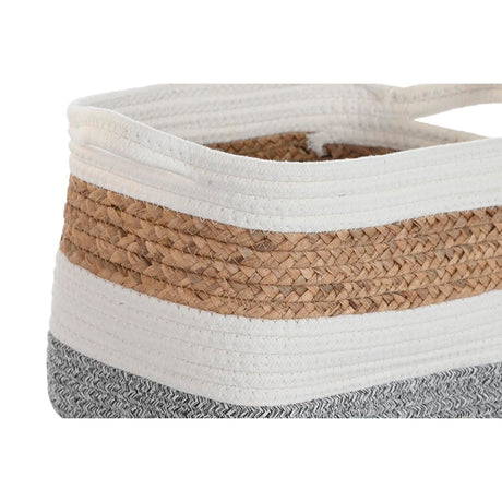Conjunto de Cestas DKD Home Decor Algodão Branco Fibra natural (36 x 30 x 24 cm) - EcoNest