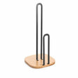 Suporte para Rolos de Papel de Cozinha DKD Home Decor 16 x 16 x 31,3 cm Natural Preto Aço - EcoNest