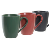 Conjunto de 4 Canecas DKD Home Decor Cor de Rosa Verde Cinzento escuro 300 ml Grés - EcoNest