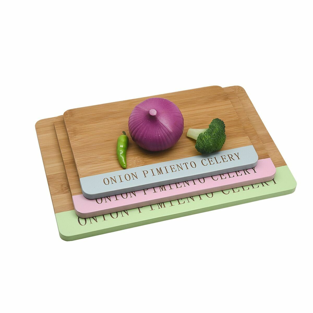 Tábua de corte DKD Home Decor 33,5 x 22,4 x 1,2 cm Azul Cor de Rosa Verde - EcoNest