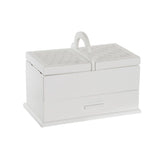 Guarda-Joias DKD Home Decor 16 x 17 x 28 cm Branco Rosa Claro Madeira MDF - EcoNest