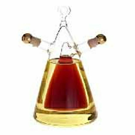 Galheteiro DKD Home Decor 10,5 x 9 x 18 cm Transparente Cortiça 300 ml Vidro de Borosilicato - EcoNest