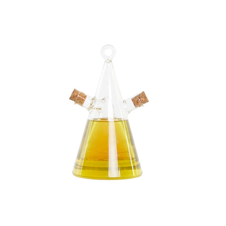 Galheteiro DKD Home Decor 10,5 x 9 x 18 cm Transparente Cortiça 300 ml Vidro de Borosilicato - EcoNest