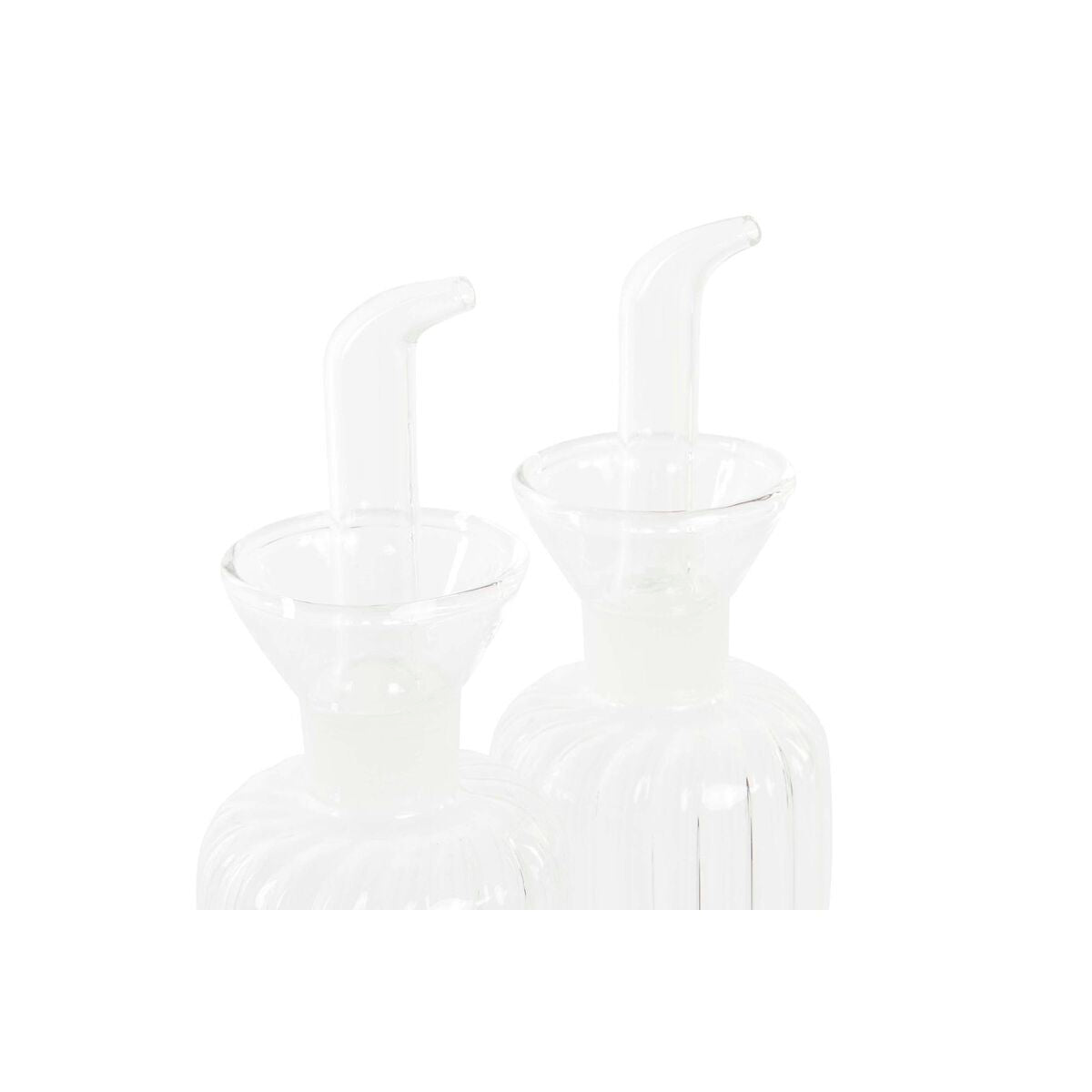 Galheteiro DKD Home Decor 250 ml 14 x 7,5 x 21 cm Natural Transparente Acácia Vidro de Borosilicato - EcoNest