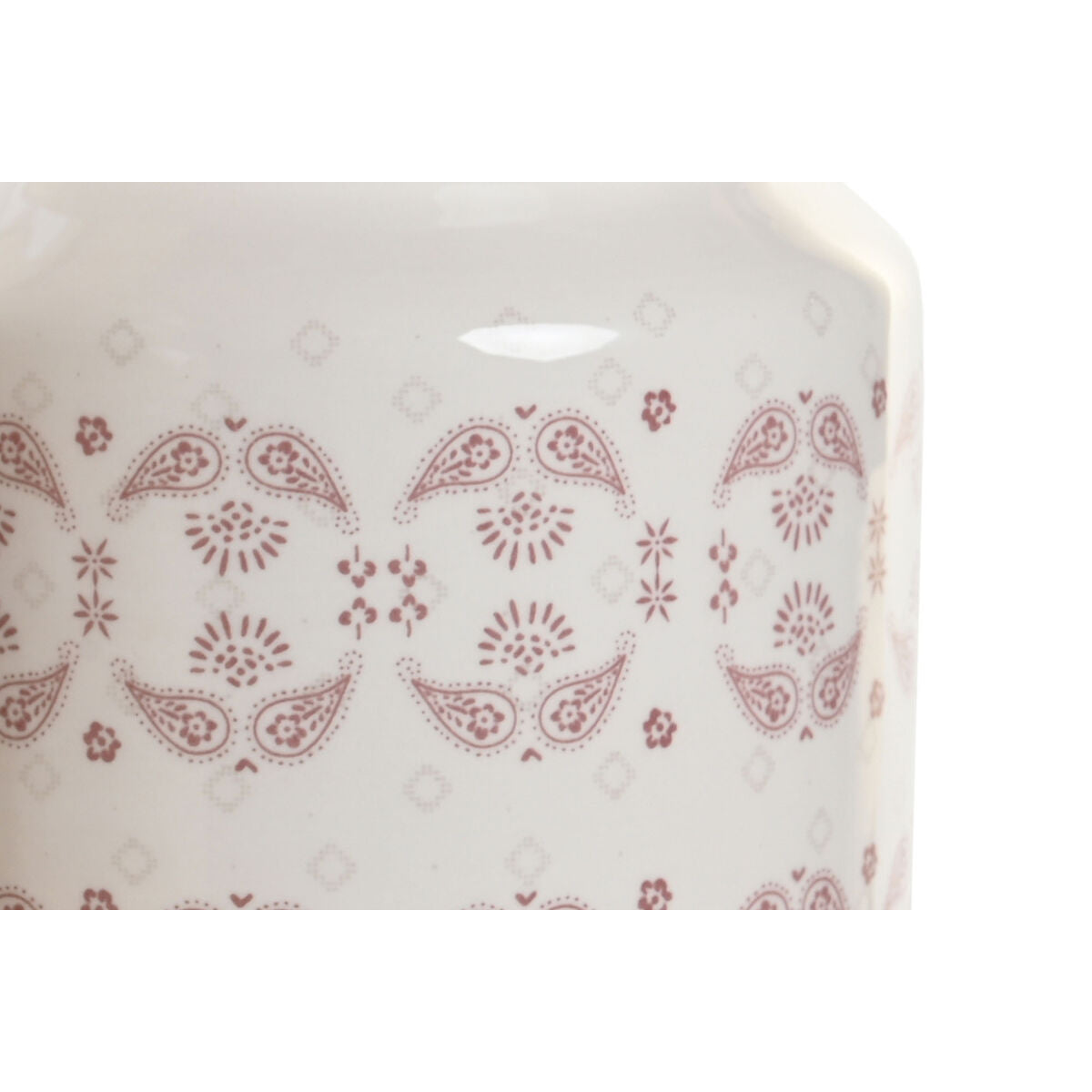Recipiente para Utensílios de Cozinha DKD Home Decor Cor de Rosa Metal Branco 12 x 12 x 22 cm Dolomite Madeira MDF (5 Unidades) - EcoNest