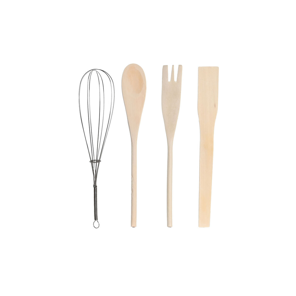 Recipiente para Utensílios de Cozinha DKD Home Decor Cor de Rosa Metal Branco 12 x 12 x 22 cm Dolomite Madeira MDF (5 Unidades) - EcoNest
