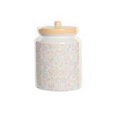 Bote DKD Home Decor 15 x 15 x 21 cm Branco Amarelo Dolomite Shabby Chic - EcoNest