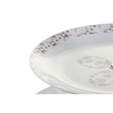 Fruteira DKD Home Decor 27 x 27 x 34 cm Porcelana Cor de Rosa Metal Branco - EcoNest