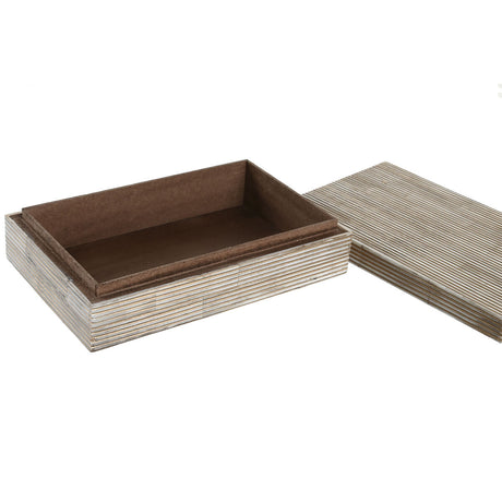 Guarda-Joias DKD Home Decor 20,5 x 13 x 5,5 cm Creme Osso Resina - EcoNest