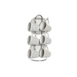 Conjunto de Chávenas com Pratos DKD Home Decor Metal Branco Grés 180 ml - EcoNest