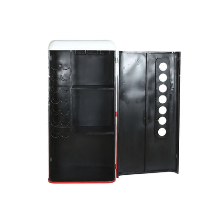 Suporte para garrafas DKD Home Decor 70 x 44 x 151 cm Vermelho Branco Ferro - EcoNest