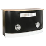 Mobiliário Auxiliar DKD Home Decor BAR Branco Castanho Preto Alumínio Ferro Madeira de mangueira 157 x 52 x 90 cm - EcoNest