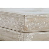 Baú DKD Home Decor Natural Madeira de mangueira Madeira MDF 78 x 43 x 45 cm - EcoNest