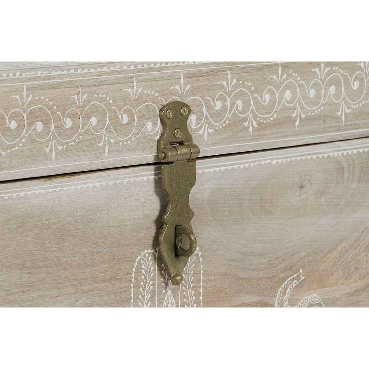 Baú DKD Home Decor Natural Madeira de mangueira Madeira MDF 78 x 43 x 45 cm - EcoNest