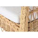 Poltrona DKD Home Decor Branco Natural 56 x 63 x 86 cm - EcoNest