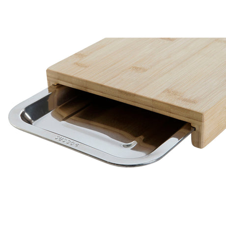 Tábua de corte DKD Home Decor Natural Bambu Aço inoxidável 28 x 21,5 x 4,2 cm - EcoNest