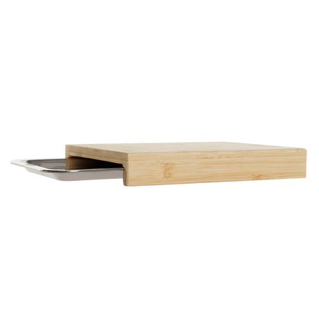 Tábua de corte DKD Home Decor Natural Bambu Aço inoxidável 28 x 21,5 x 4,2 cm - EcoNest