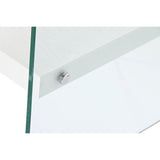 Secretária DKD Home Decor Branco Transparente Cristal Madeira MDF 120 x 50 x 76 cm - EcoNest