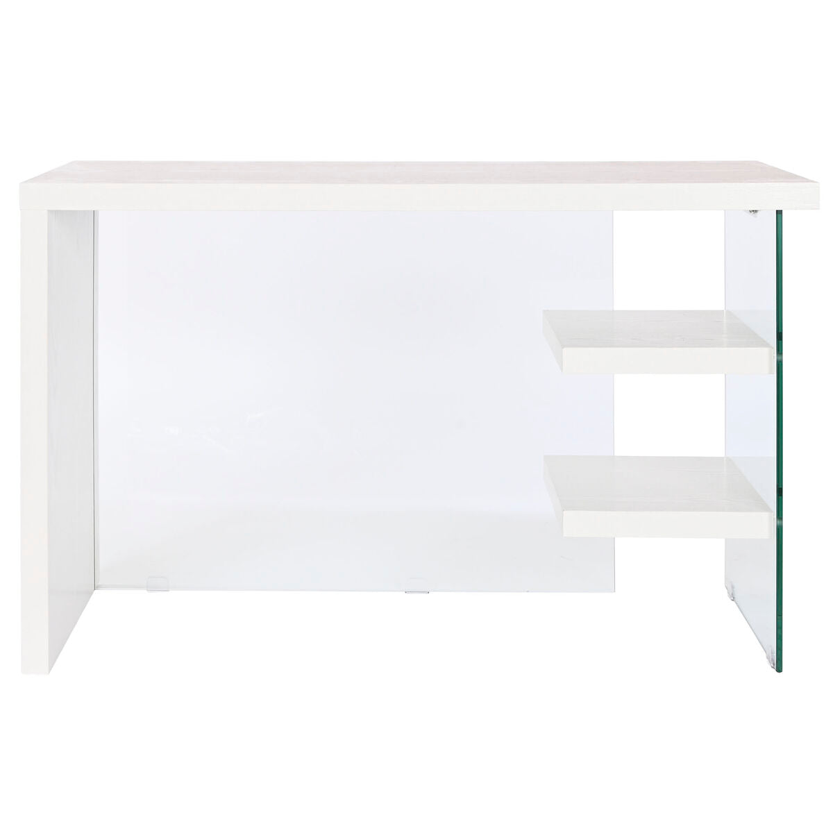 Secretária DKD Home Decor Branco Transparente Cristal Madeira MDF 120 x 50 x 76 cm - EcoNest