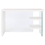 Secretária DKD Home Decor Branco Transparente Cristal Madeira MDF 120 x 50 x 76 cm - EcoNest