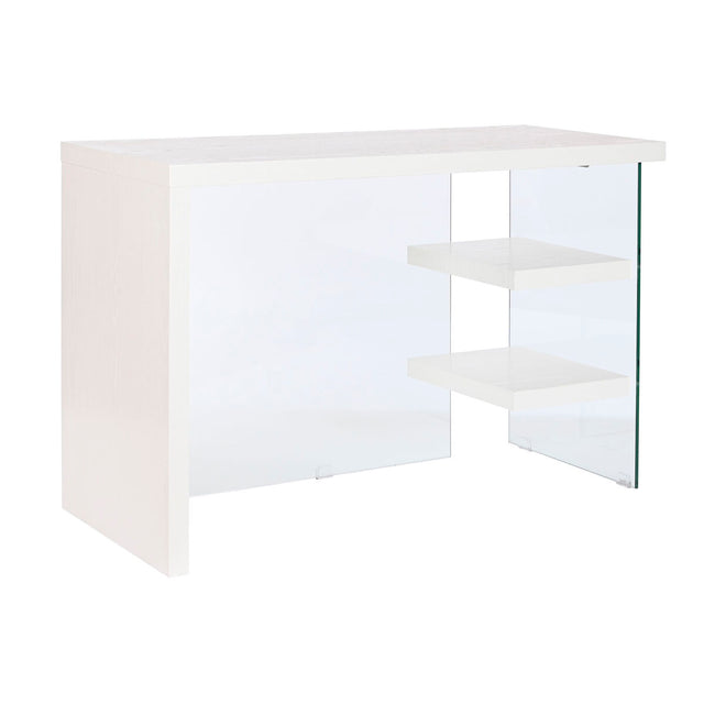 Secretária DKD Home Decor Branco Transparente Cristal Madeira MDF 120 x 50 x 76 cm - EcoNest