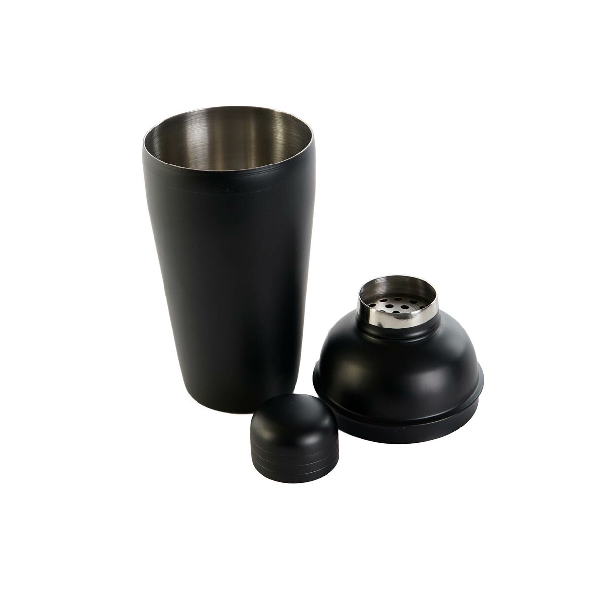 Conjunto de Cocktail DKD Home Decor Preto Aço inoxidável 500 ml 8 x 8 x 20 cm - EcoNest