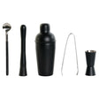 Conjunto de Cocktail DKD Home Decor Preto Aço inoxidável 500 ml 8 x 8 x 20 cm - EcoNest